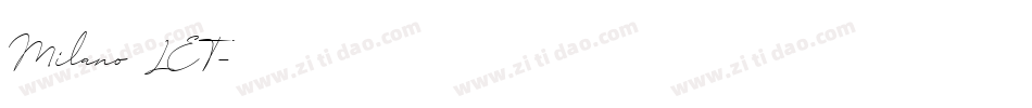 Milano LET字体转换
